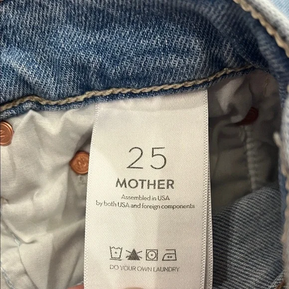 MOTHER The Insider Crop Step Fray Jeans – Size 25 - Picture 11 of 13